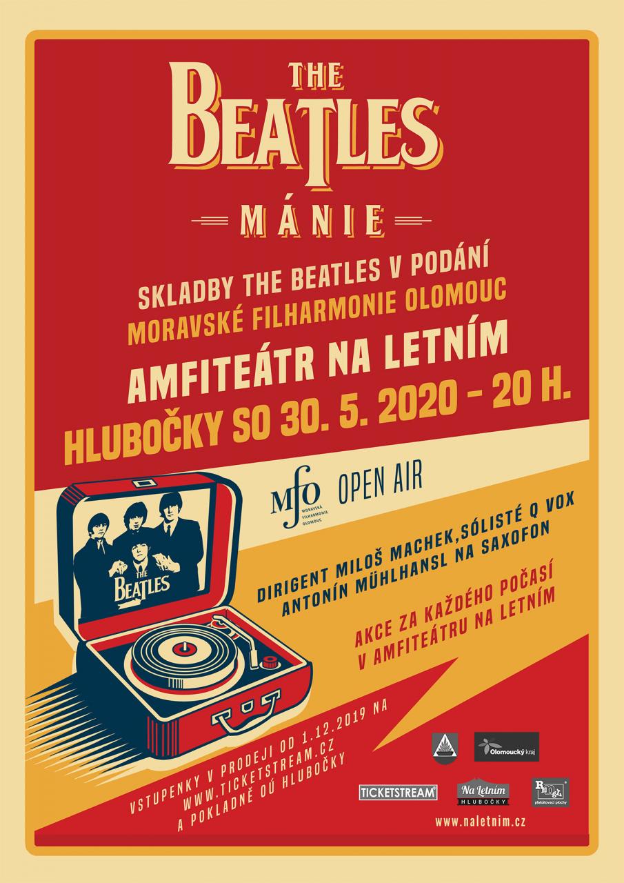BEATLES MÁNIE open air koncert v amfiteátru KD Hlubočky- přeloženo na 2021