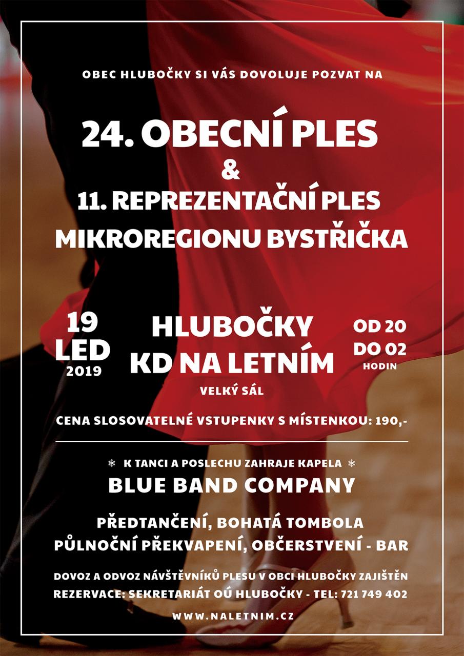 24. obecní ples obce Hlubočky a 11.reprezentační ples Mikroregionu Bystřička