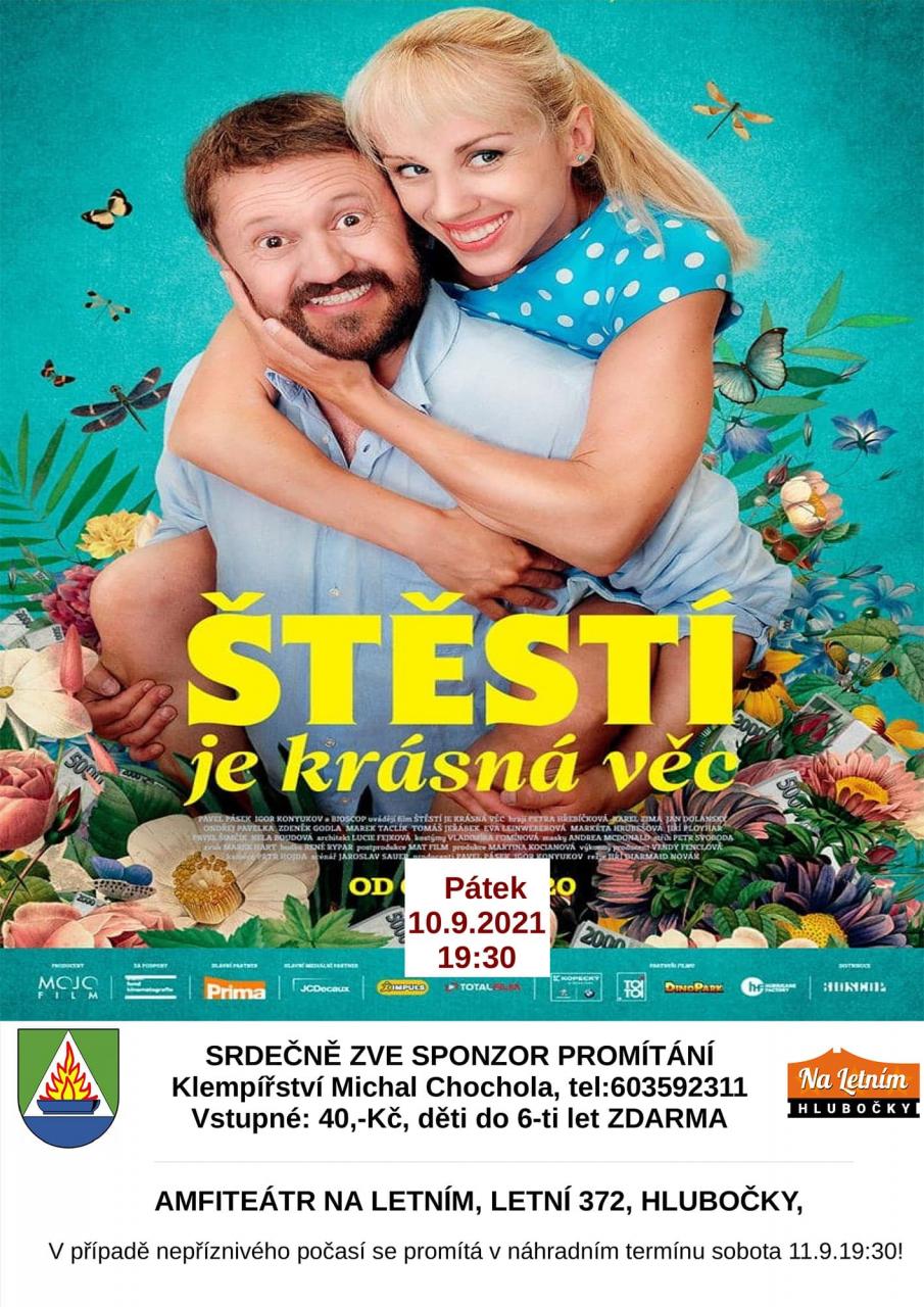 letní kino KD Hlubočky: Štěstí je krásná věc