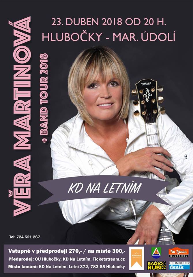 Věra Martinová + band v KD Hlubočky - Mariánské Údolí (!!!)