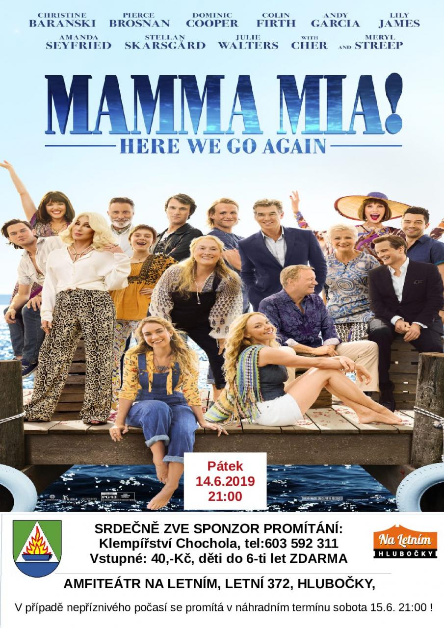 Amfiteátr KD Na Letním Mamma Mia! Here We Go Again