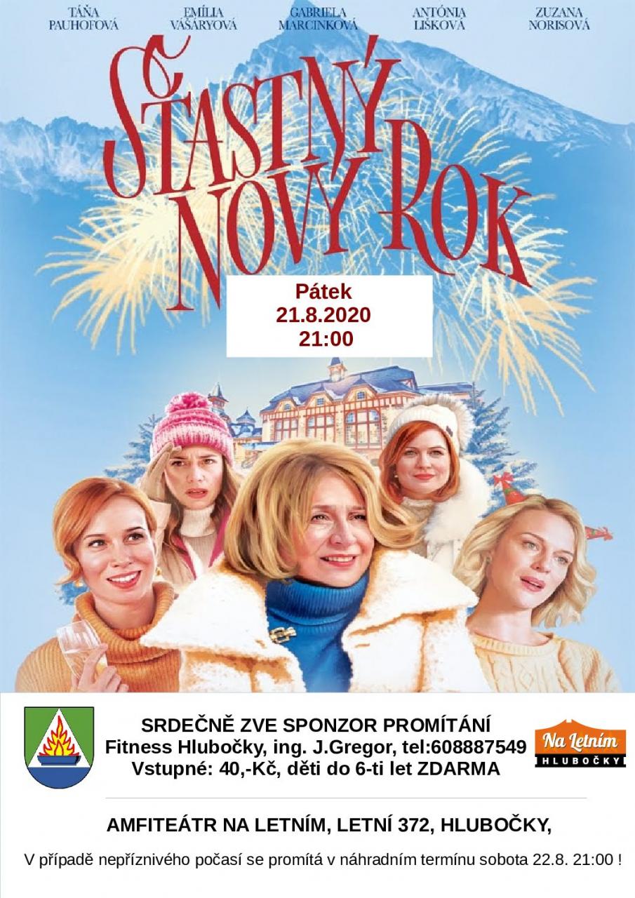 letní kino: Šťastný nový rok, amfiteátr KD Na Letním Hlubočky